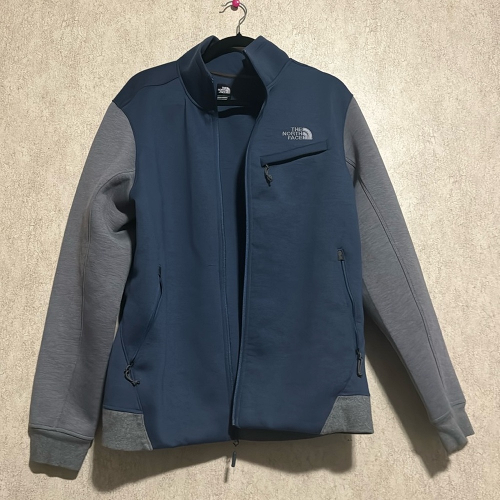 Blue & Gray North Face Zip Jacket